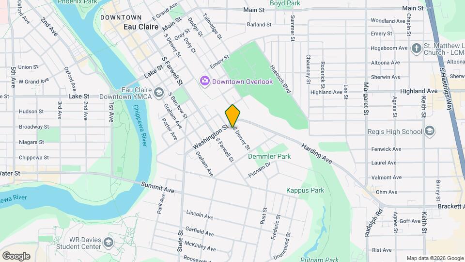 1214 S Dewey St Map and Location Details