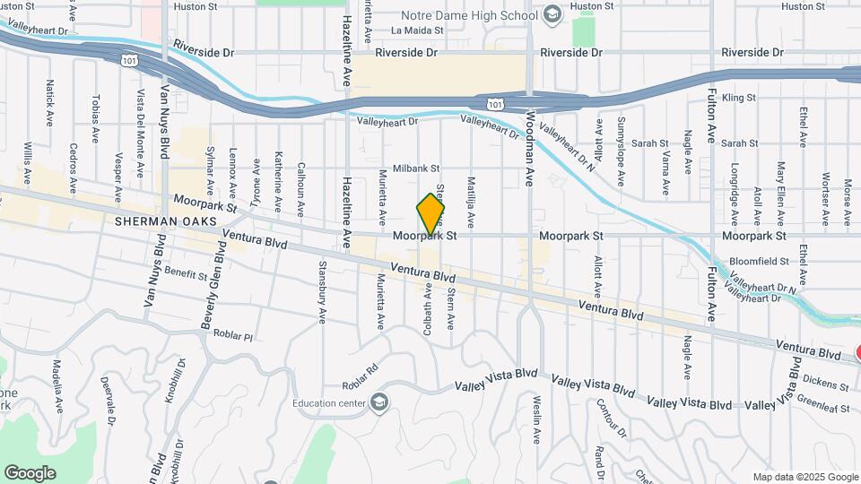 13920 Moorpark St, Unit 201 Map and Location Details