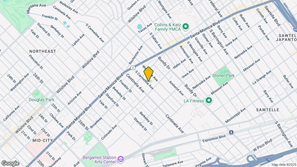 1558 S Carmelina Ave, Unit 1558 Map and Location Details