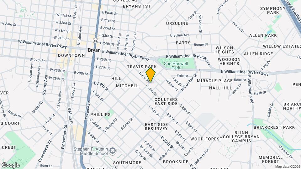 105 N Haswell Dr Map and Location Details