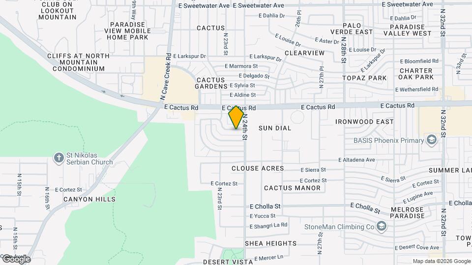 2333 E Paradise Dr Map and Location Details