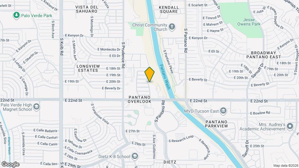 1053 S Pantano Overlook Dr Map and Location Details