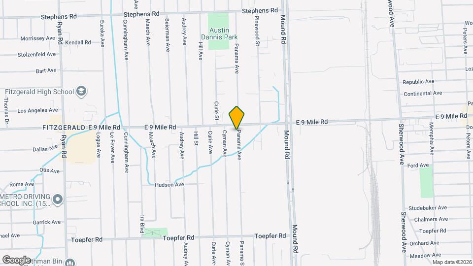 22847 Panama Ave Map and Location Details