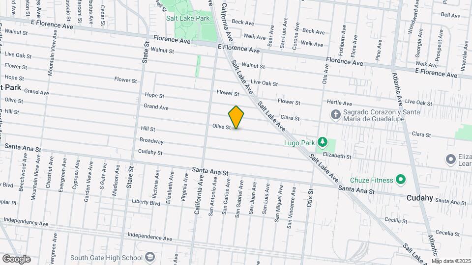 3700 Olive St Map and Location Details