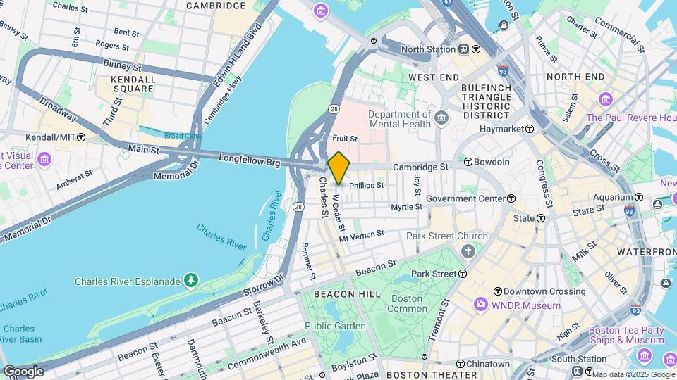 75 West Cedar St, Unit 2 Map and Location Details