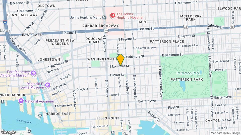 1807 E Lombard St Map and Location Details