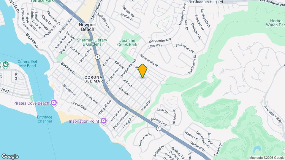 707 Orchid Ave Map and Location Details