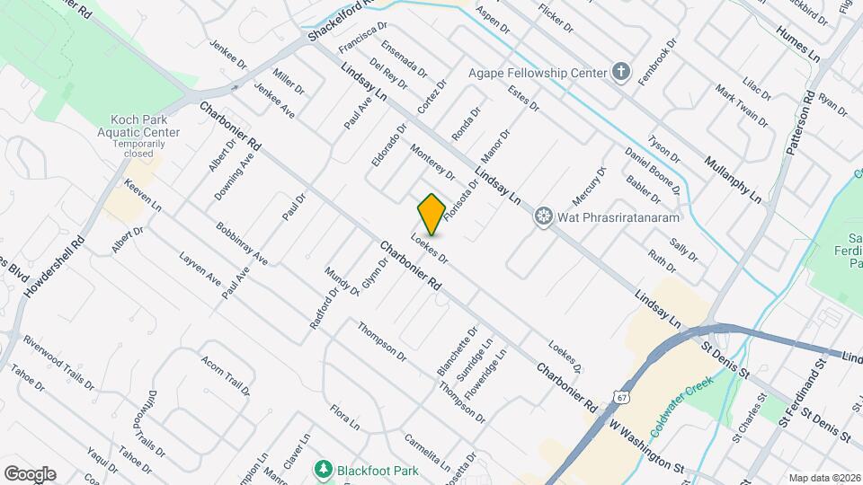 1001 Loekes Dr Map and Location Details