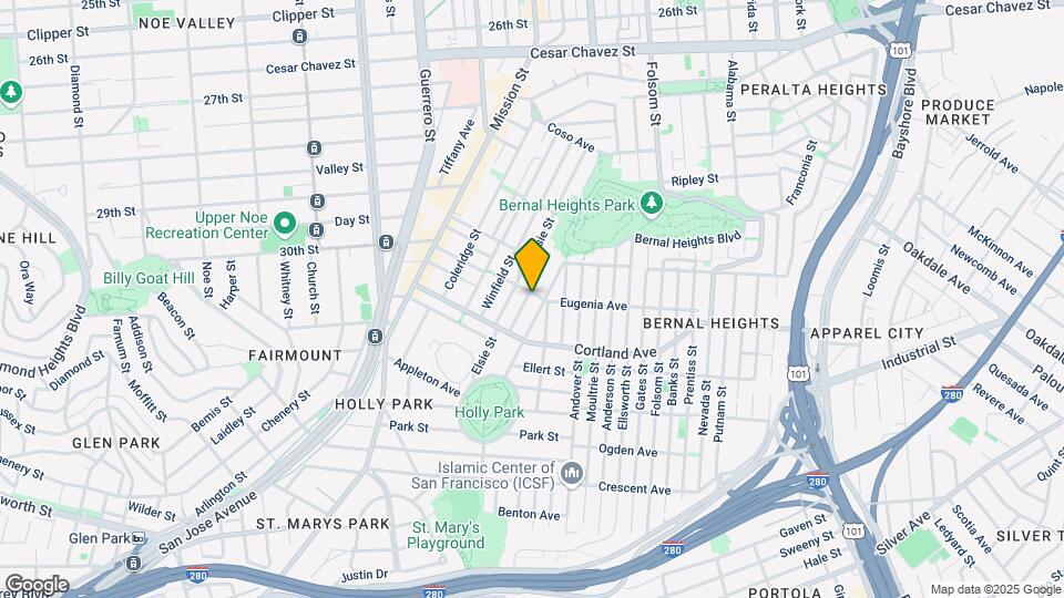 201 Bonview St Mapa y Detalles de la Ubicación