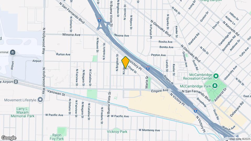 2118 Lincoln St Map and Location Details