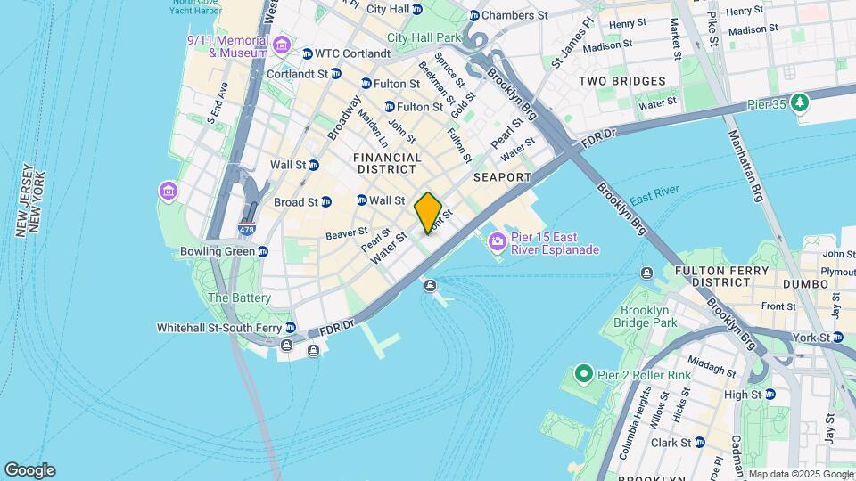 Placemakr Wall Street Mapa y Detalles de la Ubicación