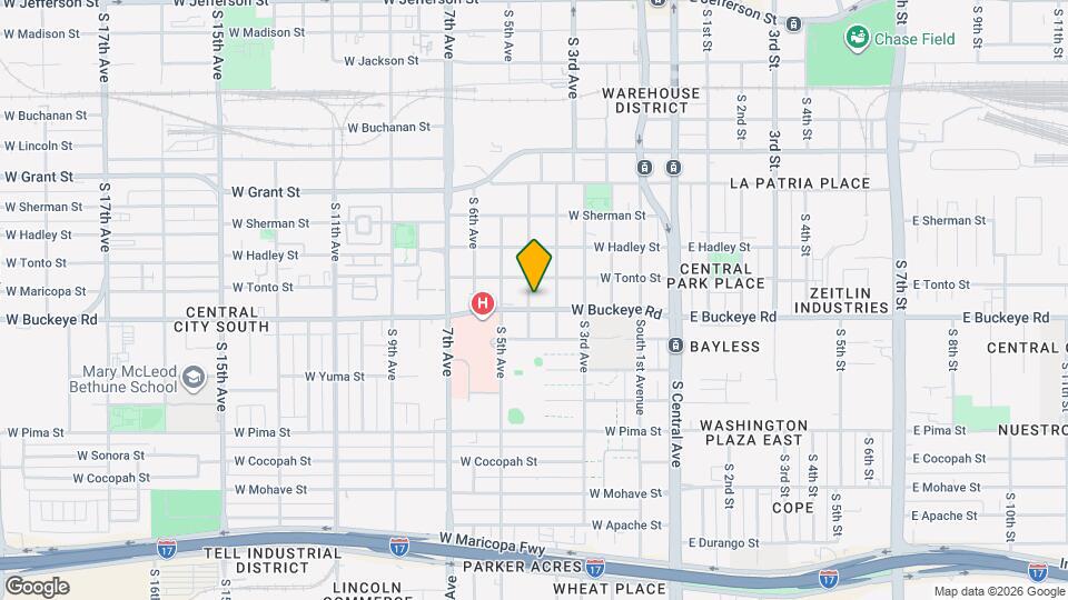 1019 S 4th Ave Map and Location Details