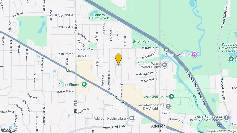 630 Lincoln St Map and Location Details