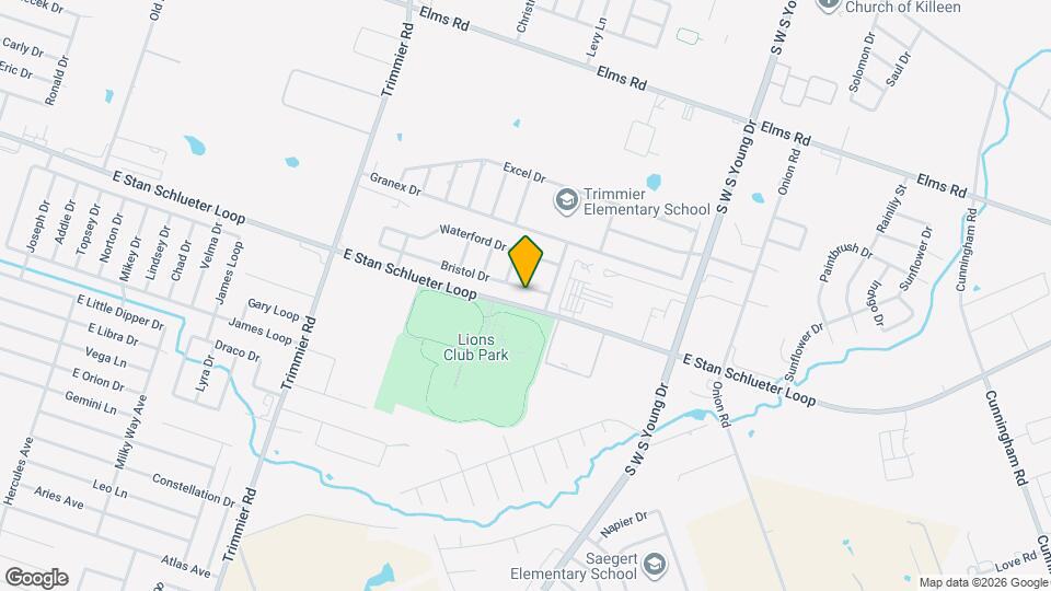 1706 Bristol Dr Map and Location Details