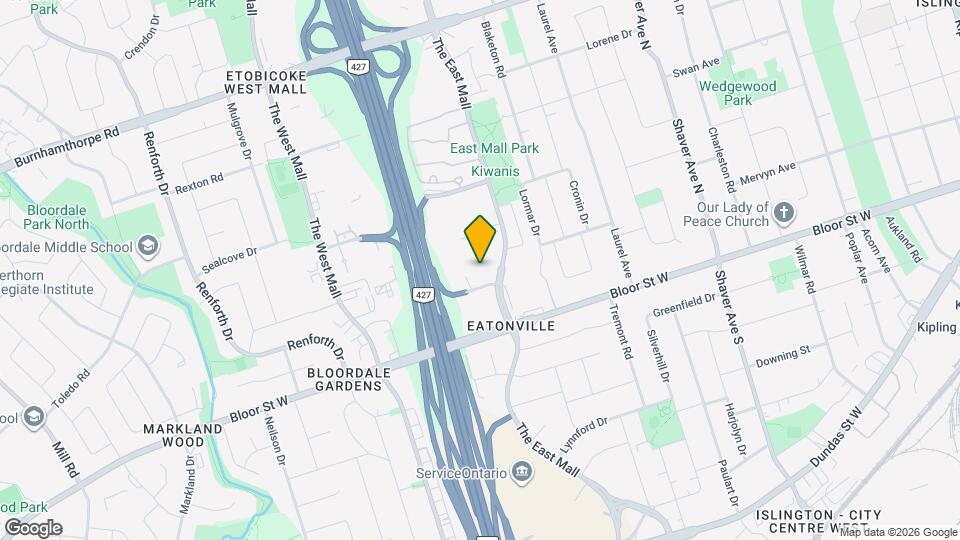10 Gibbs Rd, Unit 608 Map and Location Details