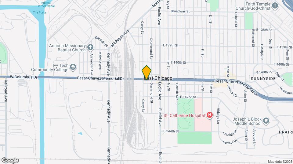 1207 E Columbus Dr Map and Location Details