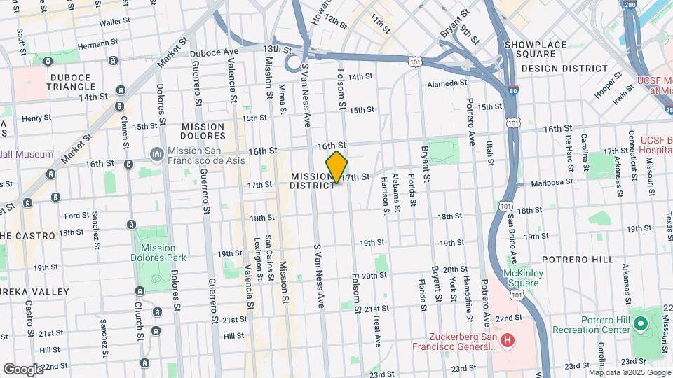 309 Shotwell St Map and Location Details