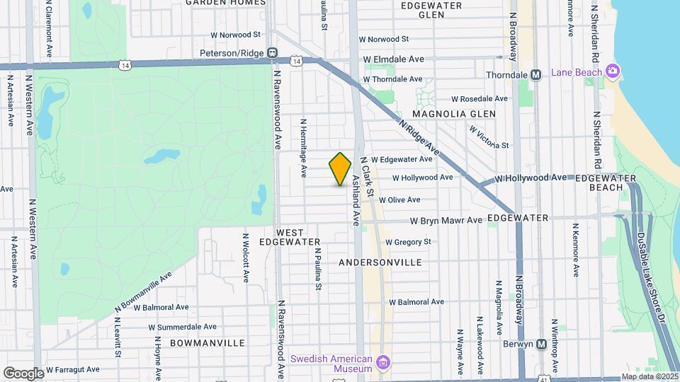 1625 W Hollywood Ave Mapa y Detalles de la Ubicación