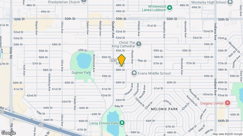 4316 58th St Map and Location Details