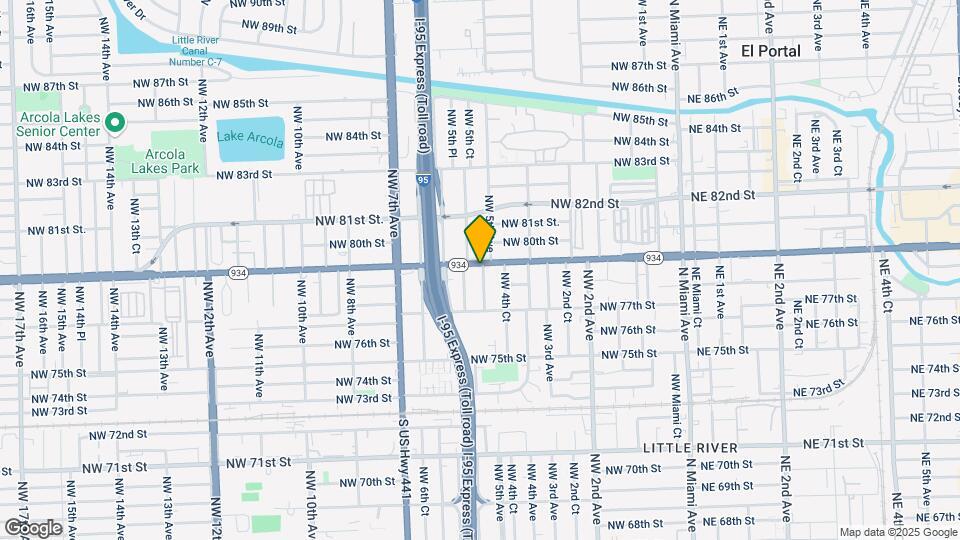 7840 NW 5th Ave Map and Location Details