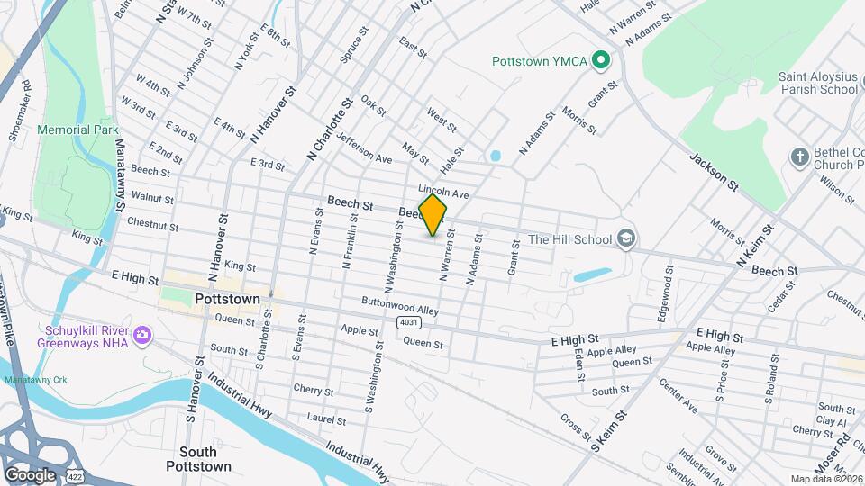 558 Walnut St Map and Location Details