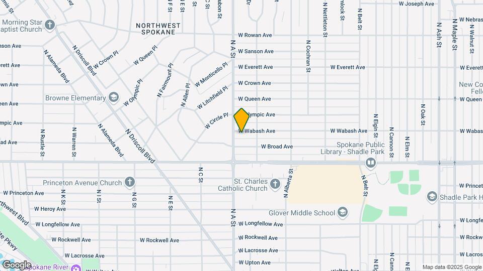 2831 W Wabash Ave Map and Location Details