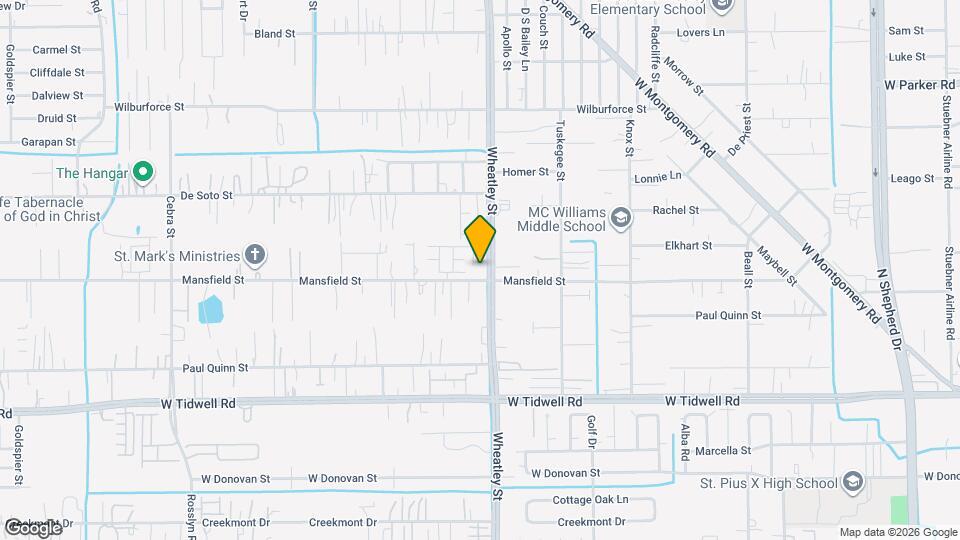 1104B Mansfield St Map and Location Details