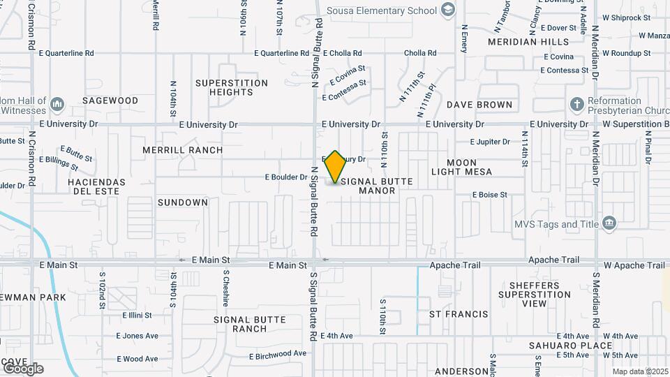 10825 E Boston St Map and Location Details