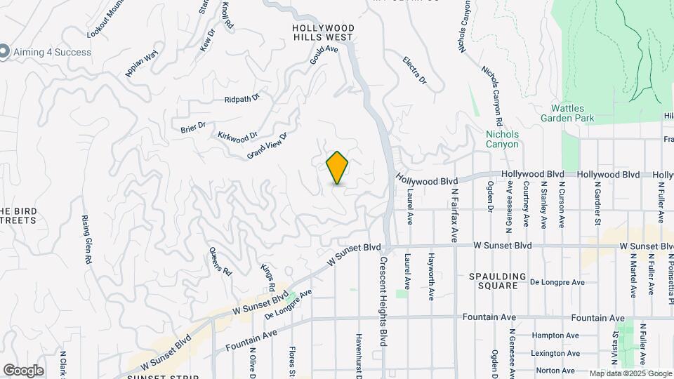 1655 N Crescent Heights Blvd Map and Location Details