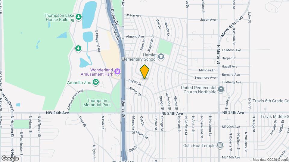 2605 Oak Dr Map and Location Details