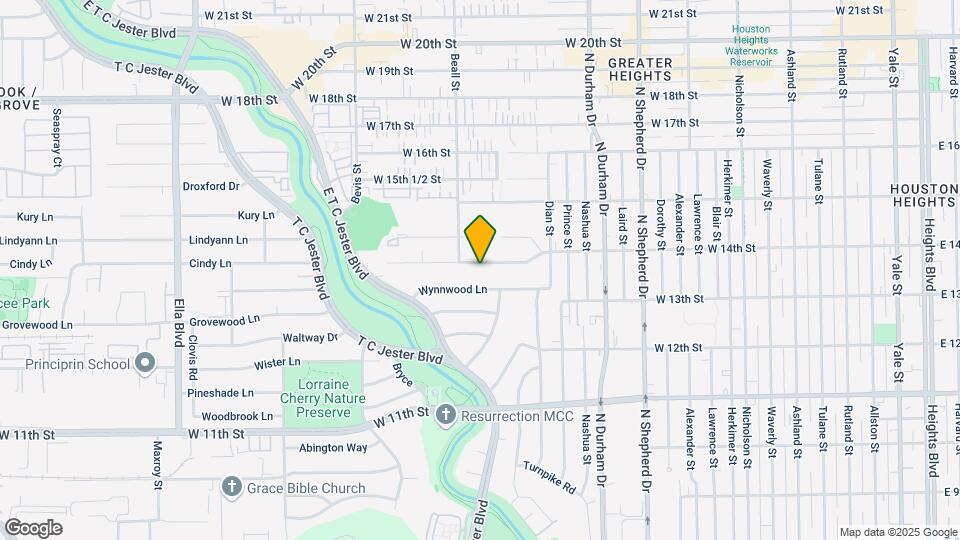 1904 W 14th St Map and Location Details