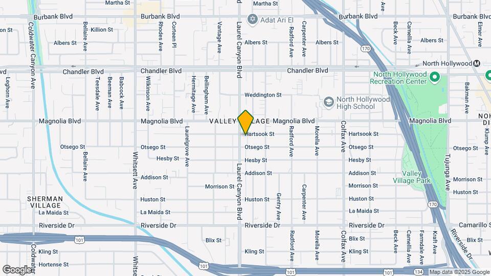 5118-5120 Laurel Canyon Blvd Map and Location Details