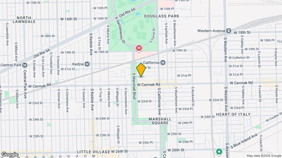 2141 S Marshall Blvd Map and Location Details