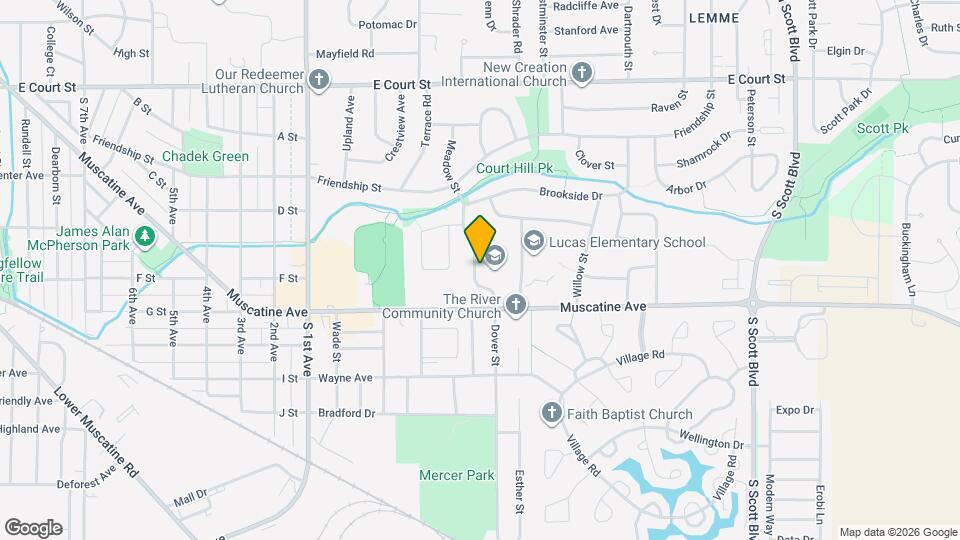 848 Dover St Map and Location Details