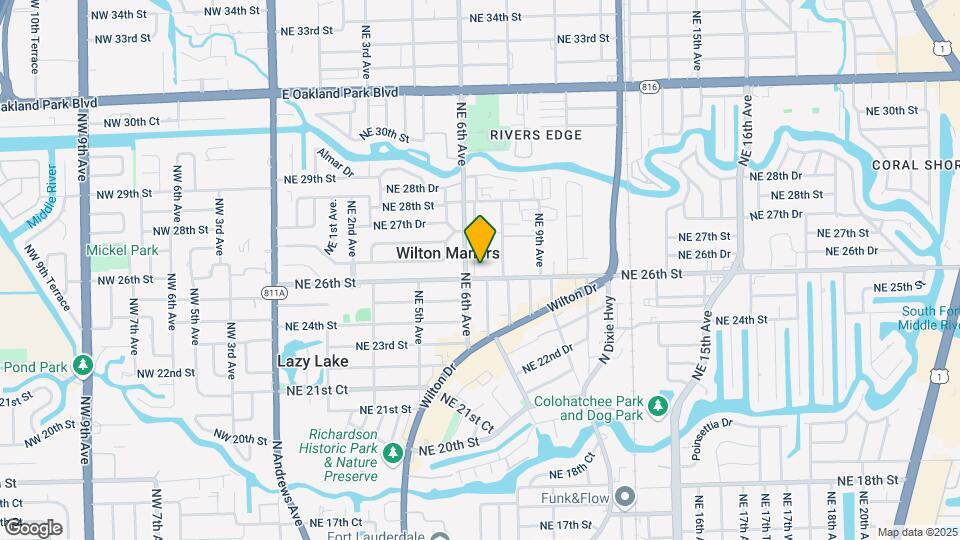 615 NE 26th St Map and Location Details