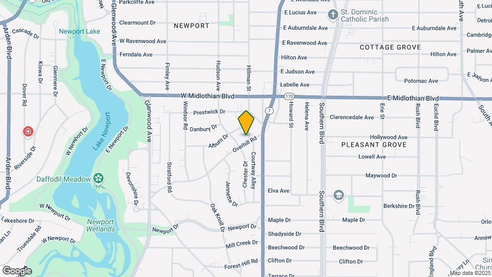 4250 Hillman Way Map and Location Details