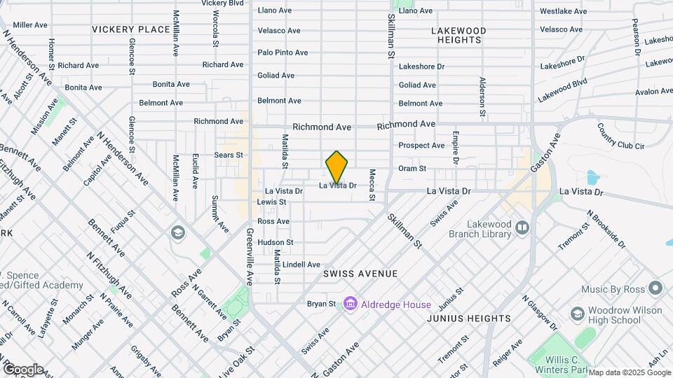 5924 La Vista Dr Map and Location Details