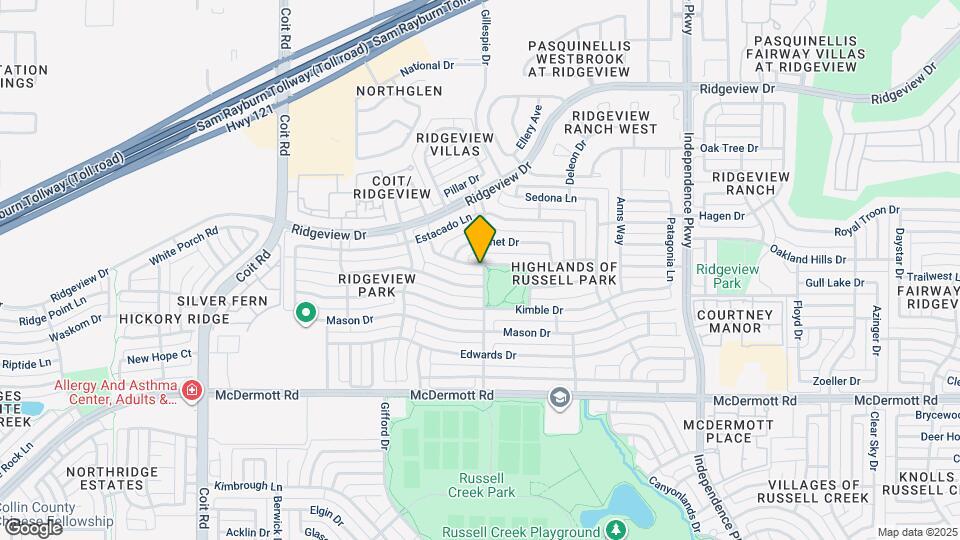 3500 Duval Dr Map and Location Details