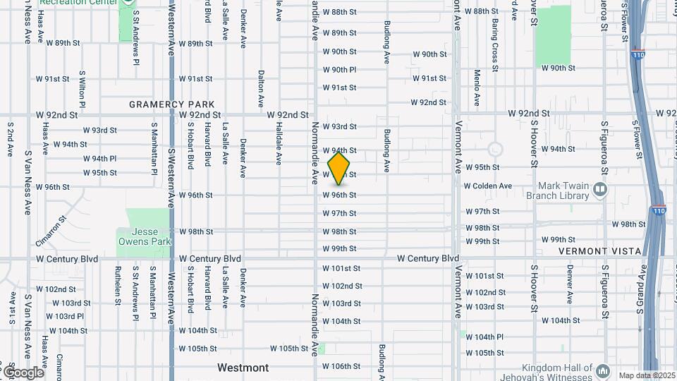 1321 W 96th St Mapa y Detalles de la Ubicación