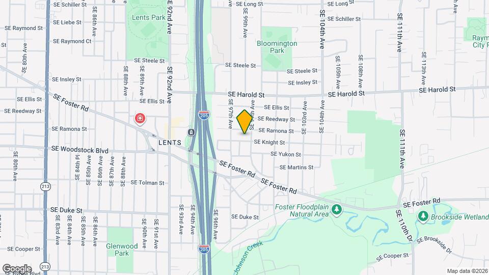 9811 SE Knight St Map and Location Details