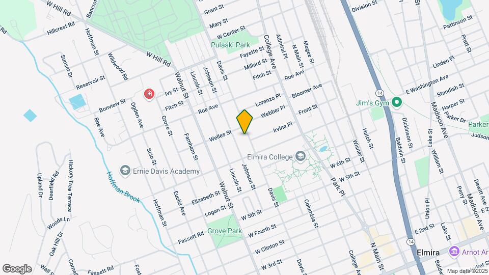 917 Davis St-Unit -Upper C Map and Location Details