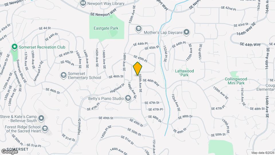 14912 SE 46th Pl Mapa y Detalles de la Ubicación