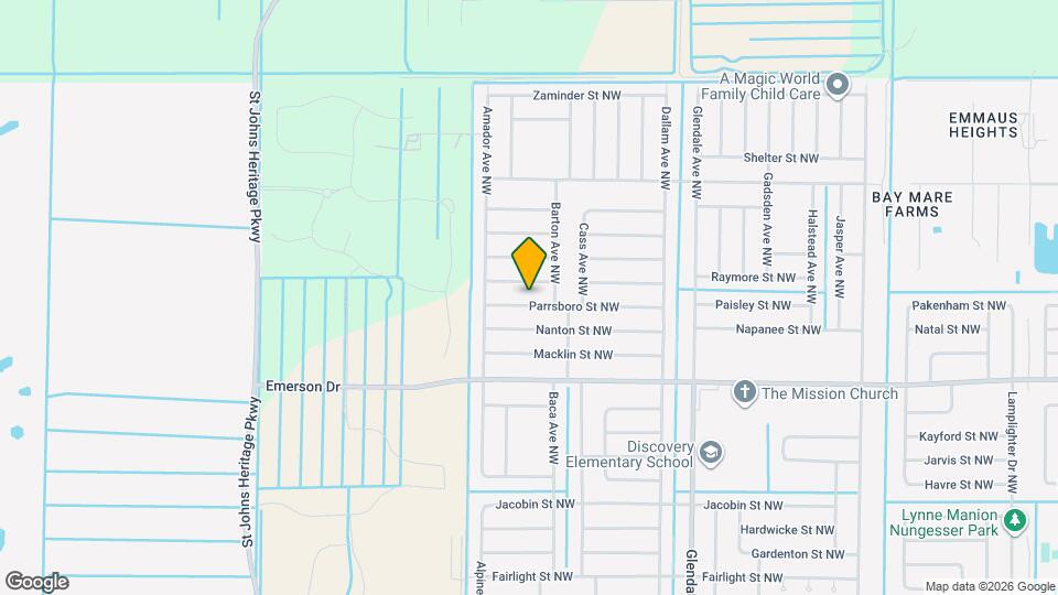 1847 Parrsboro St NW Map and Location Details