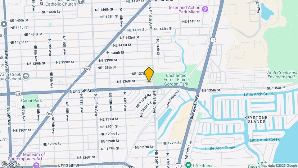1595 NE 135th St Map and Location Details