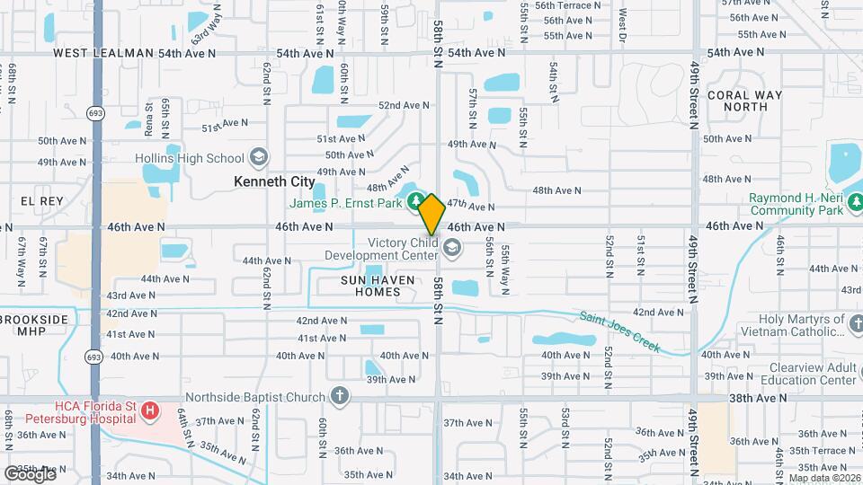 4500 58th St N Map and Location Details