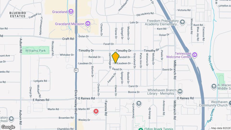 1381 Laudeen Dr Map and Location Details