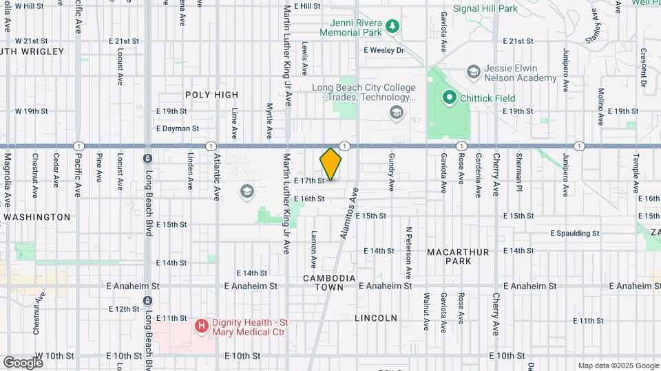1118 E 17th St Mapa y Detalles de la Ubicación
