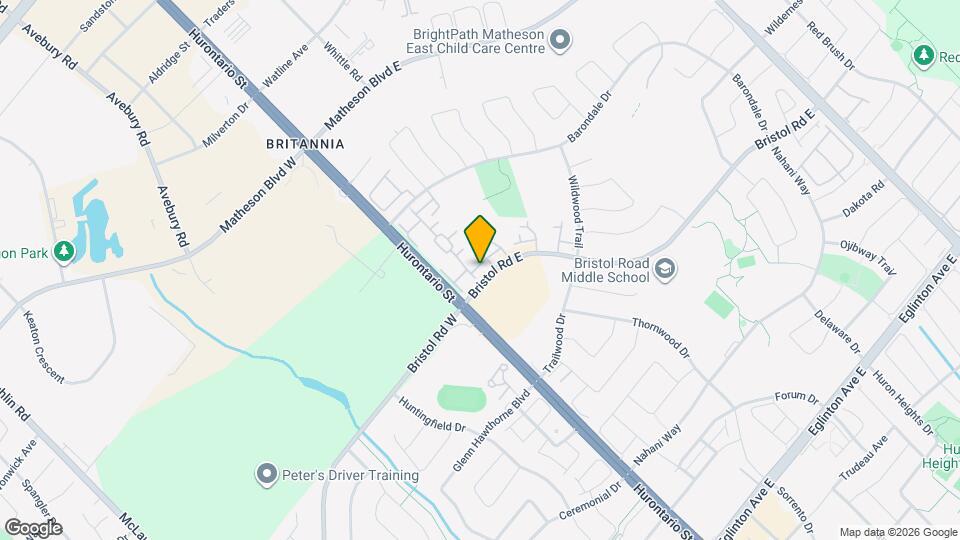 45 Bristol Rd E Map and Location Details