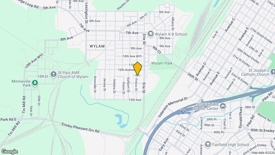 1221 Frisco St Map and Location Details