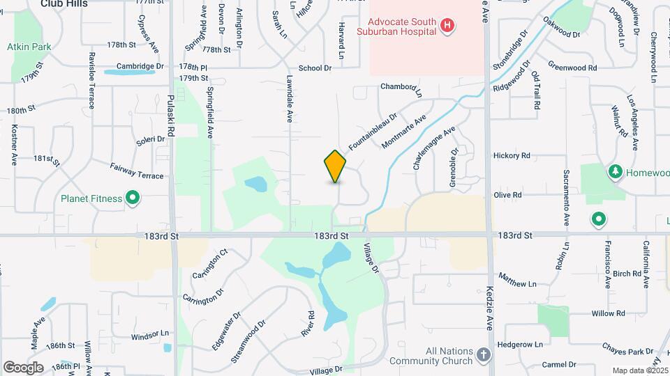 18200 Fountainbleau Dr Map and Location Details